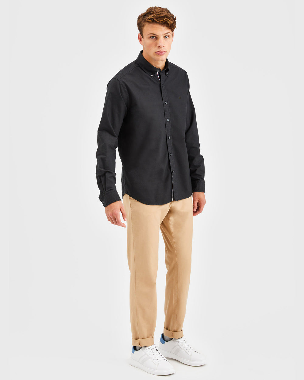 Chemises Ben Sherman Beatnik Oxford Garment Dye Noir | OKL-29338074